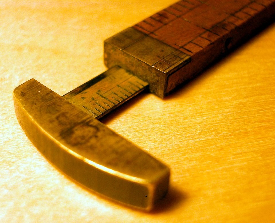 Antique wooden T-square