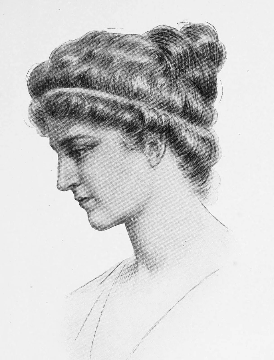 Portrait of Hypatia from Little Journeys to the Homes of Great Teachers: Hypatia, by Elbert Hubbard, 1908.
