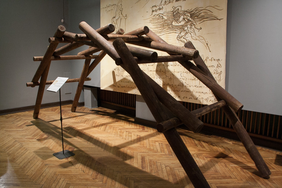 A model of da Vinci’s bridge