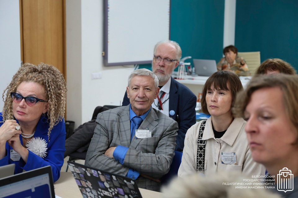 One of the seminar sessions. Mansur Gilmullin is in the centre.